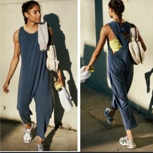 FP Movement Hot Shot Twisted Onesie - navy small NWOT